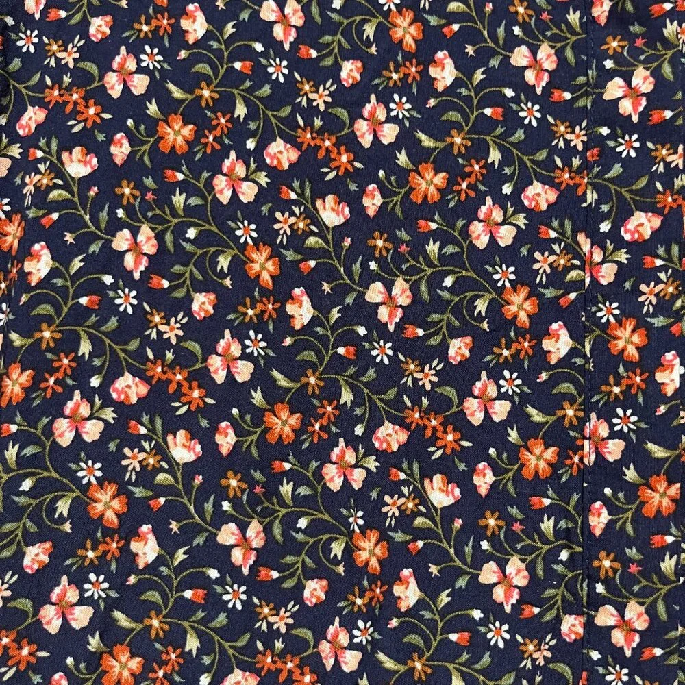 Old Navy Womens Tiered Maxi Dress XXL Dark Floral Cottagecore Prairie Herbalist - Picture 4 of 10